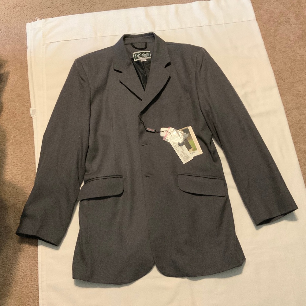 Mens TuffRider Hunt Coat Charcoal 38R 100199-250.26.38